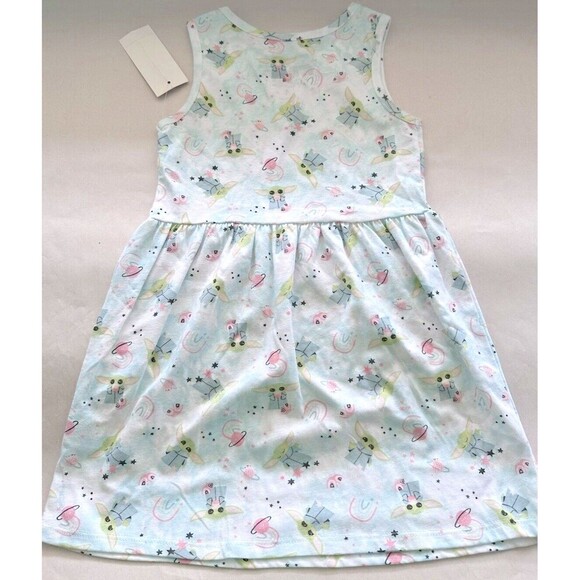 Star Wars Little Girls Sweet Child Sleeveless Tank Dress Crew Neck Multi Sz 4 - Picture 5 of 5
